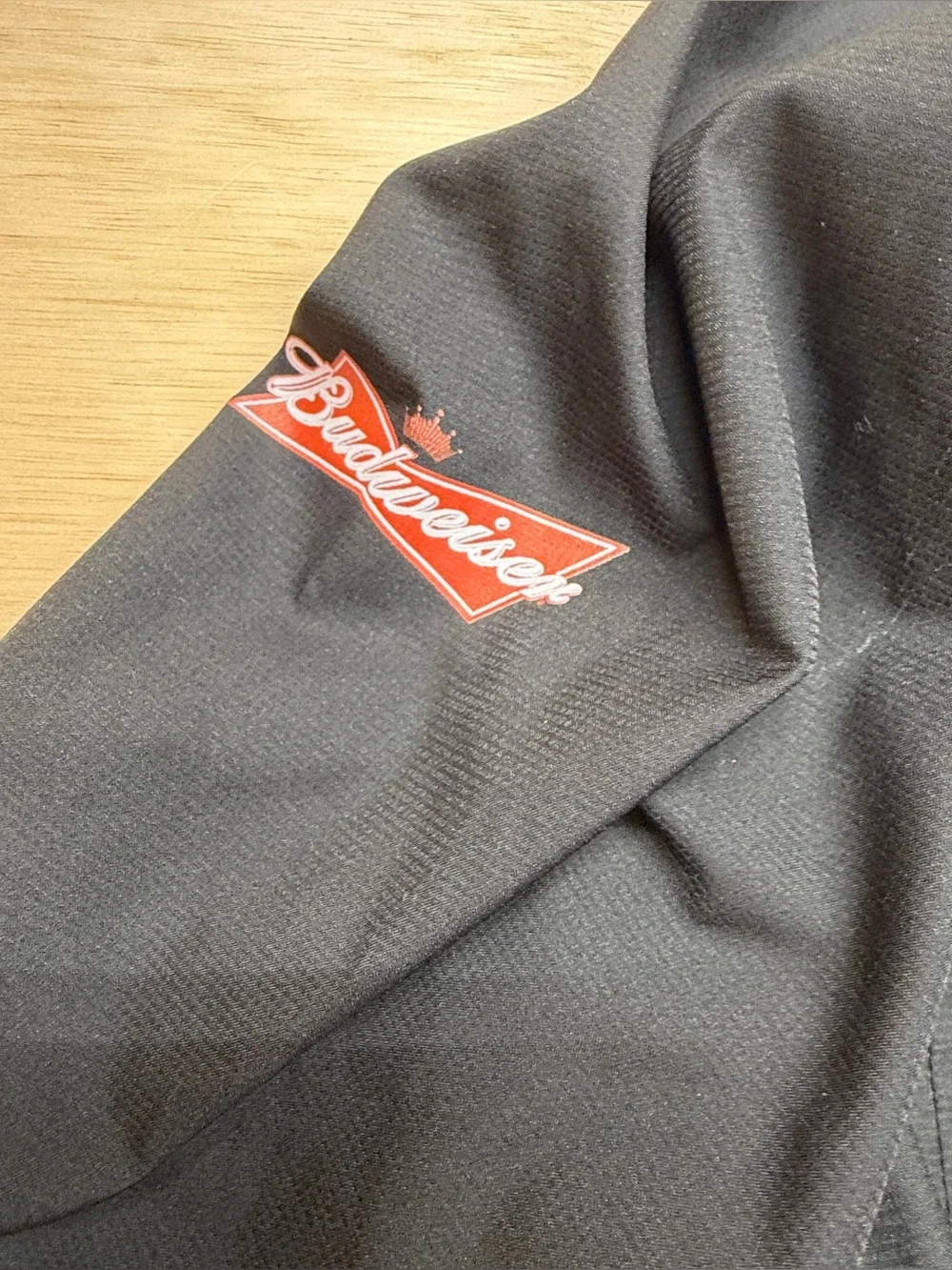 Reebok Cleveland Browns Quarter Zip Windbreaker Budweiser Beer Branding Size XL